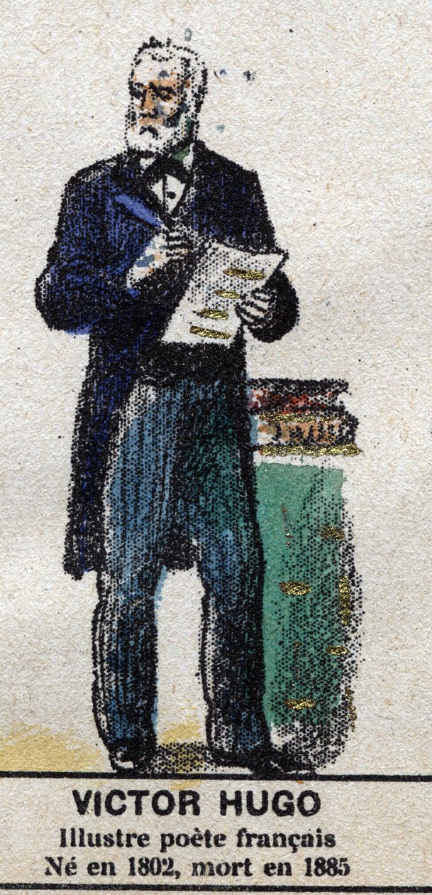 Victor Hugo (1802-1885), francouzský spisovatel. V „“ Galeriede Králové a královny Francie a slavné postavy z let 1643 až 1895““ Obrázek epinal. od French School