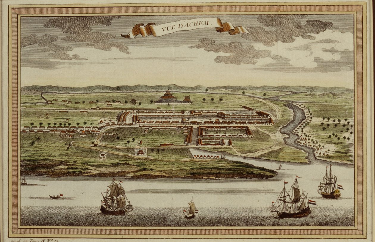 Pohled na Banda Aceh, Sumatra, Indonésie od French School