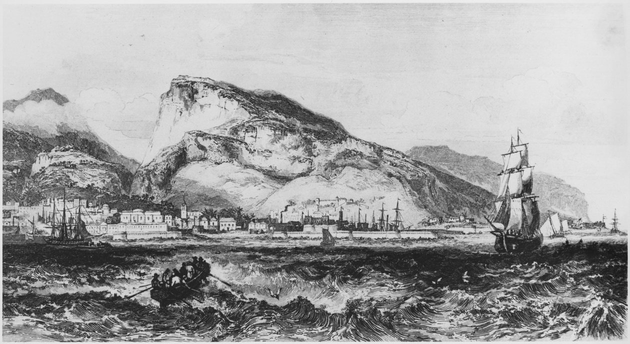 Pohled na Port Louis, Mauricius, ilustrace z knihy Iles de lAfrique od Armanda dAvezaca (1798-1875) Paříž, vydáno 1848 od French School