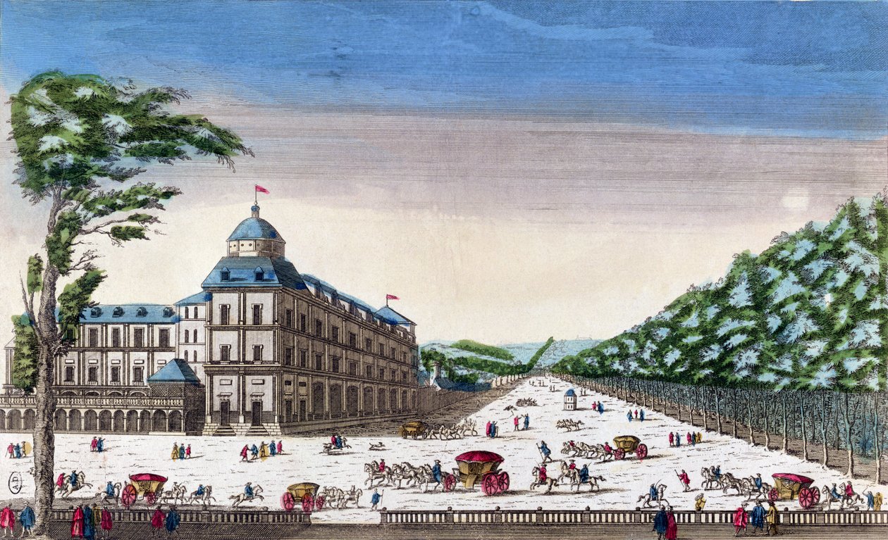 Pohled na Schloss Esterhazy, Eisenstadt, Rakousko od French School
