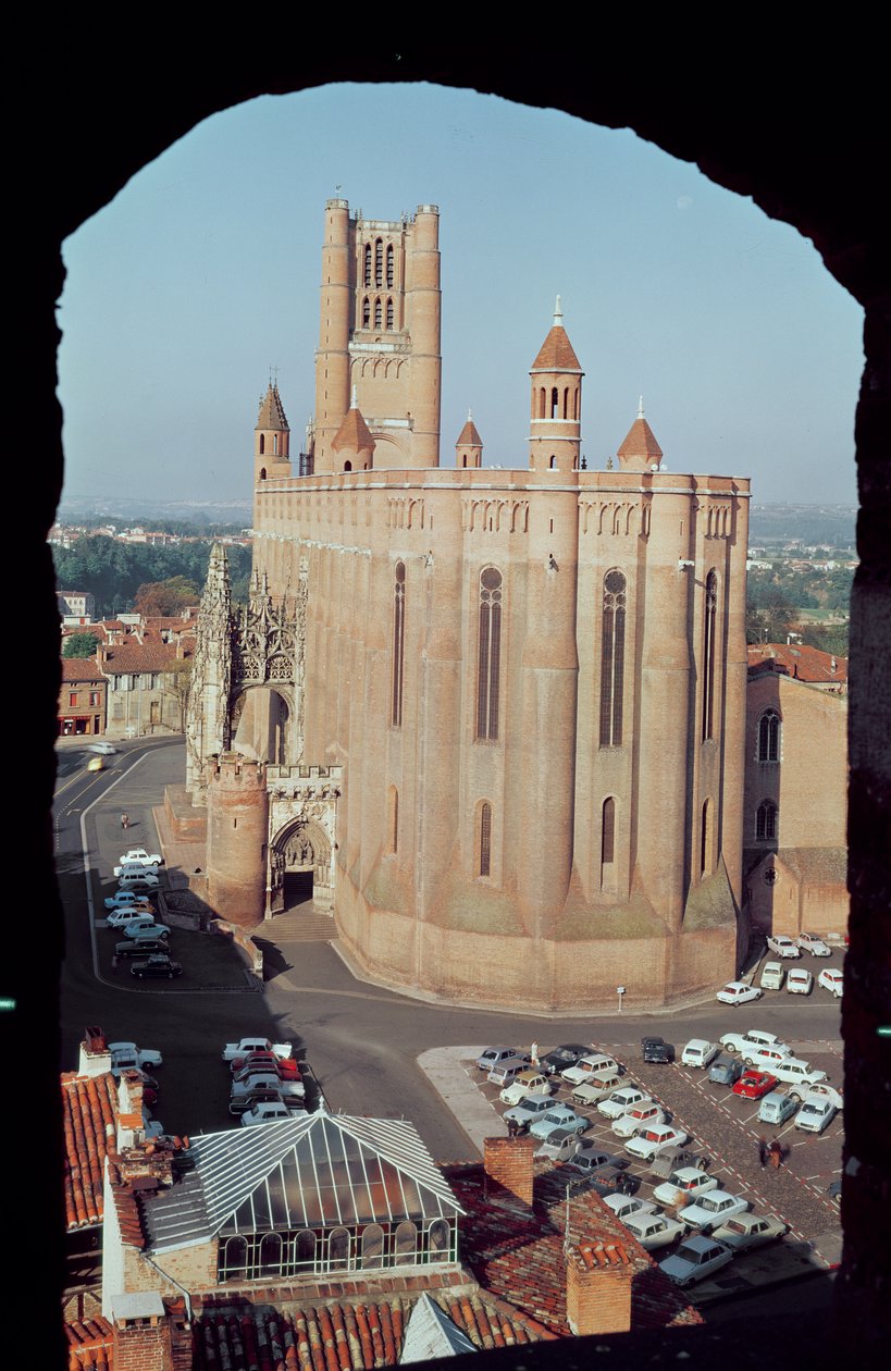 Pohled na katedrálu Sainte-Cecile, 1277-1392 od French School