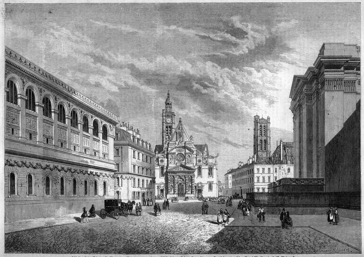 Pohled na horu Sainte Genevieve, Paříž od French School