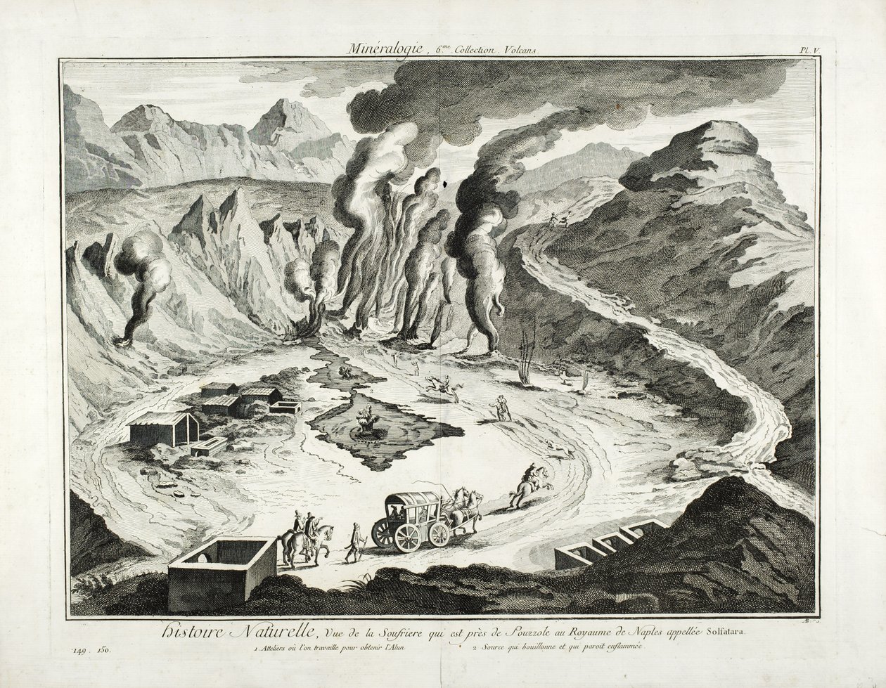 Pohled na sopku Solfatara, Pozzuoli, Neapol od French School
