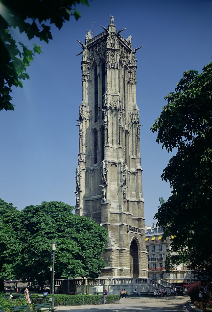 Pohled na Tour Saint-Jacques, 1508-22 od French School