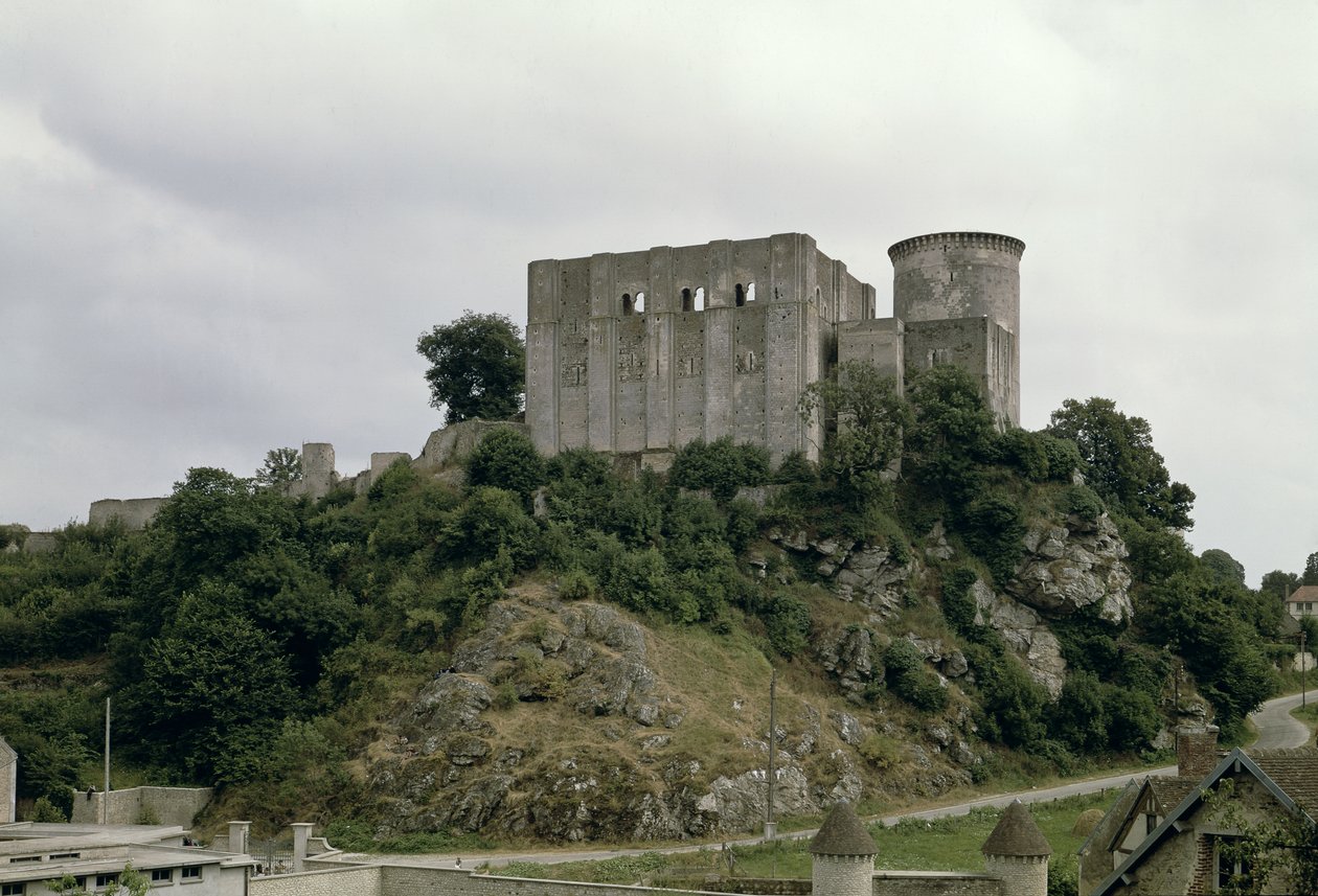 Pohled na Tour de Talbot a pevnost hradu (viz také 87682) od French School