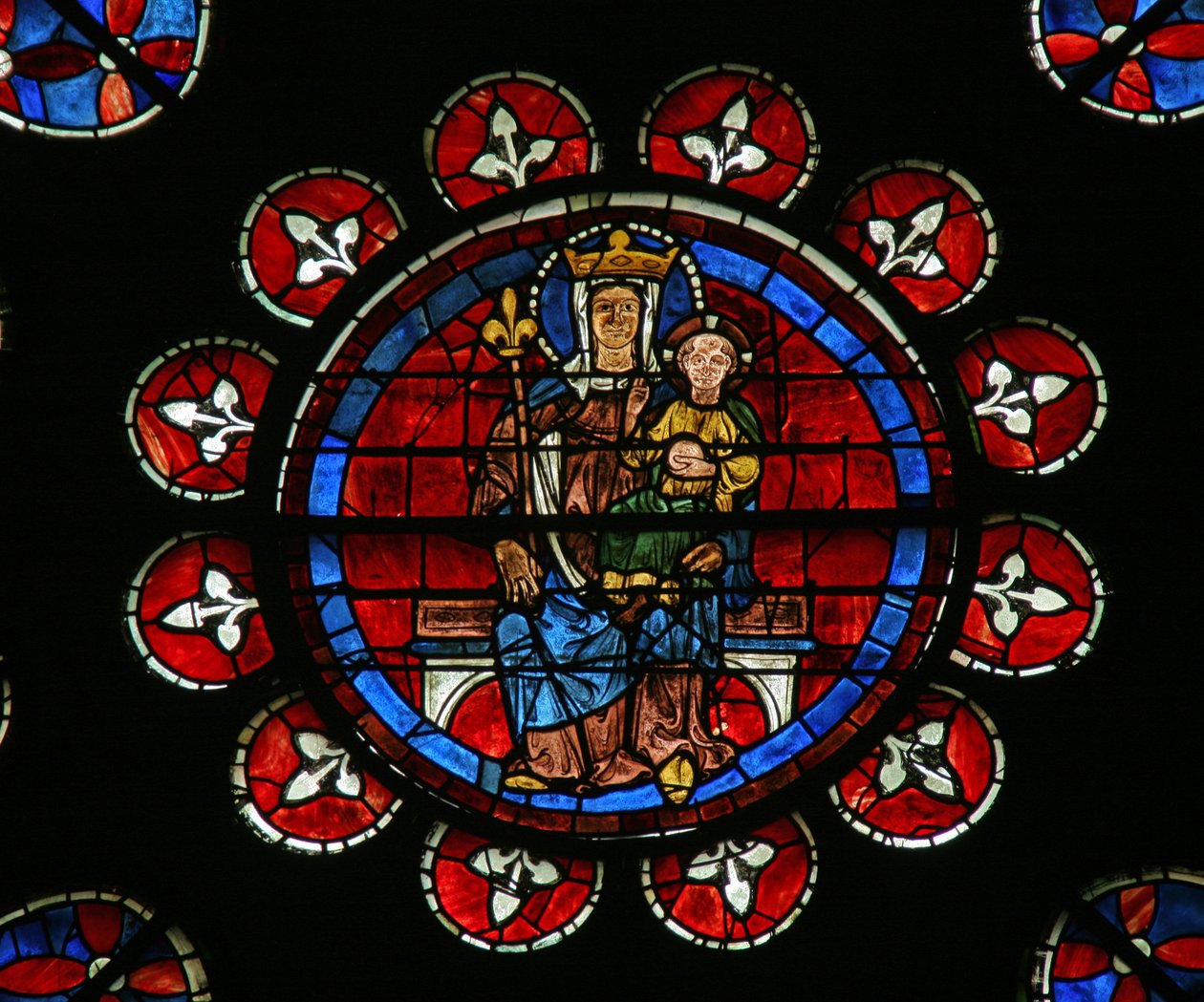 Virgin & Child (w121) od French School