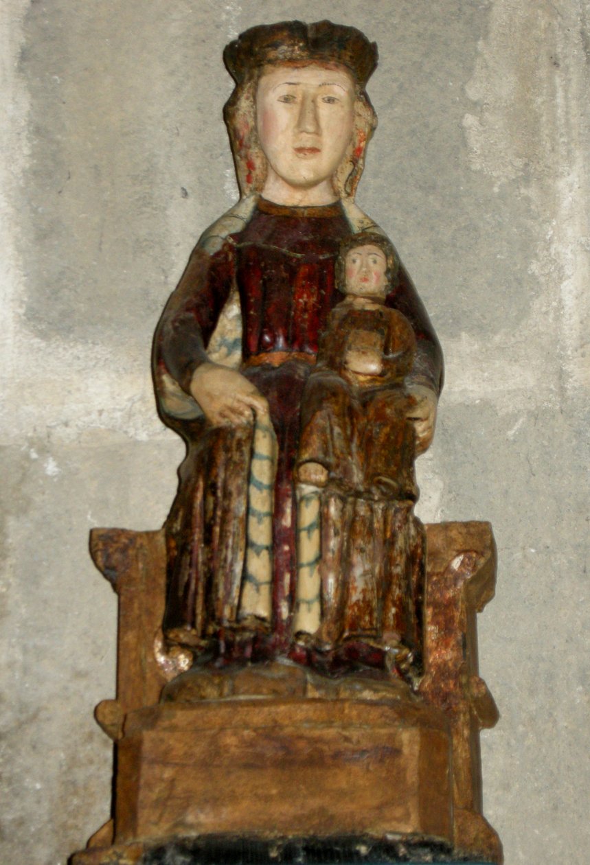Panna a dítě (dřevo) od French School