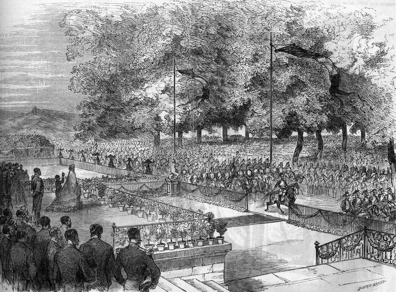Návštěva Impressa Alžběty Rakouské (Sissi) v Lotrinsku (1837-1898) od French School