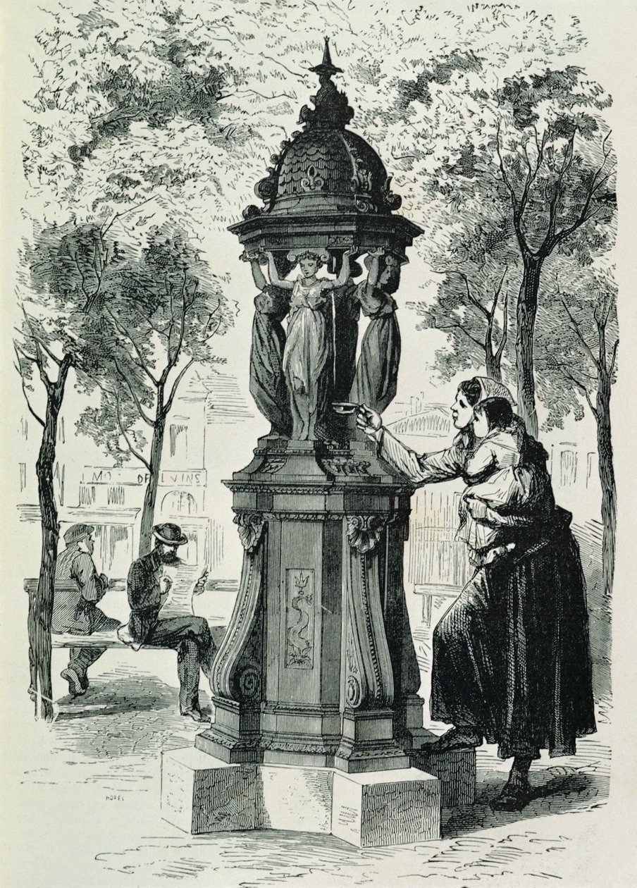 Wallaceova fontána, 1872 od French School