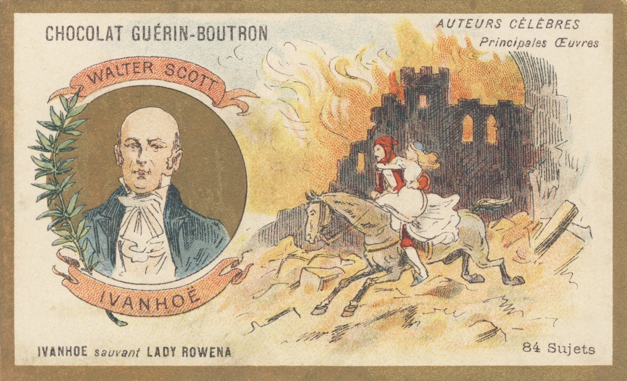 Walter Scott (1771-1832), skotský básník, spisovatel a historik, autor románu „Ivanhoe“ (1819) od French School