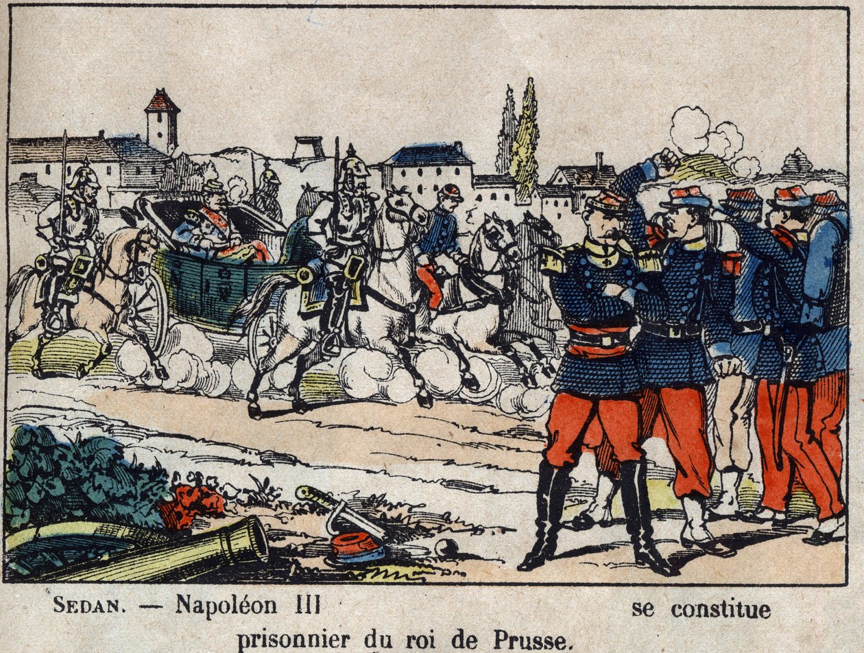 Válka roku 1870 mezi Francií a Pruskem: Bitva u Sedanu, císař Napoleon III. (Louis Napoleon Bonaparte od French School