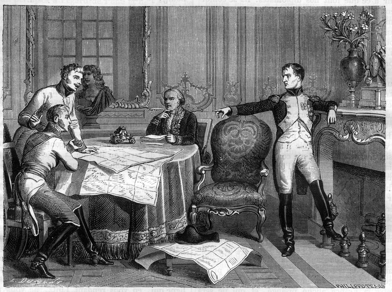 Válka páté koalice 1809 – smlouva ze Schonbrunnu, 14. října od French School
