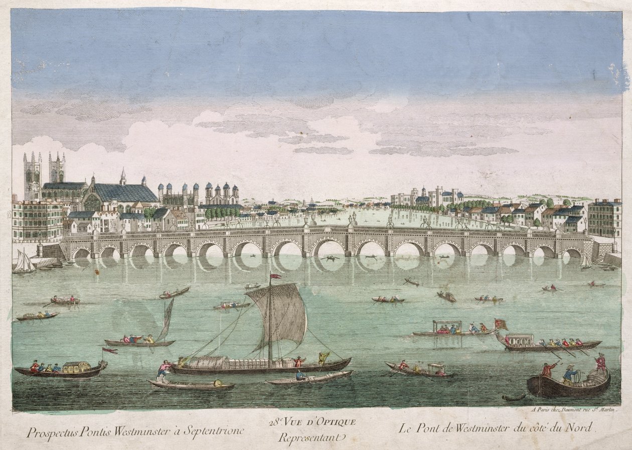 Westminster Bridge, Londýn od French School