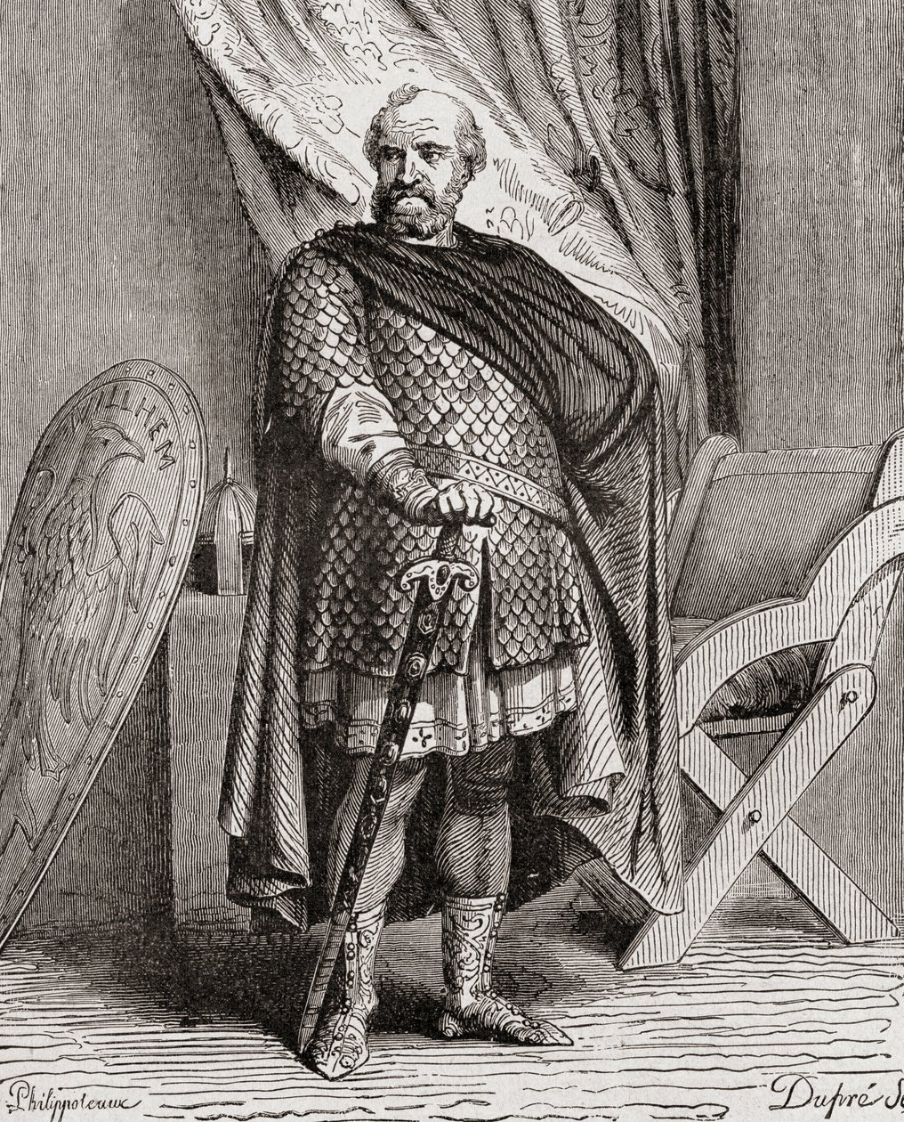 William I. z Histoire de France, kolem roku 1880 od French School