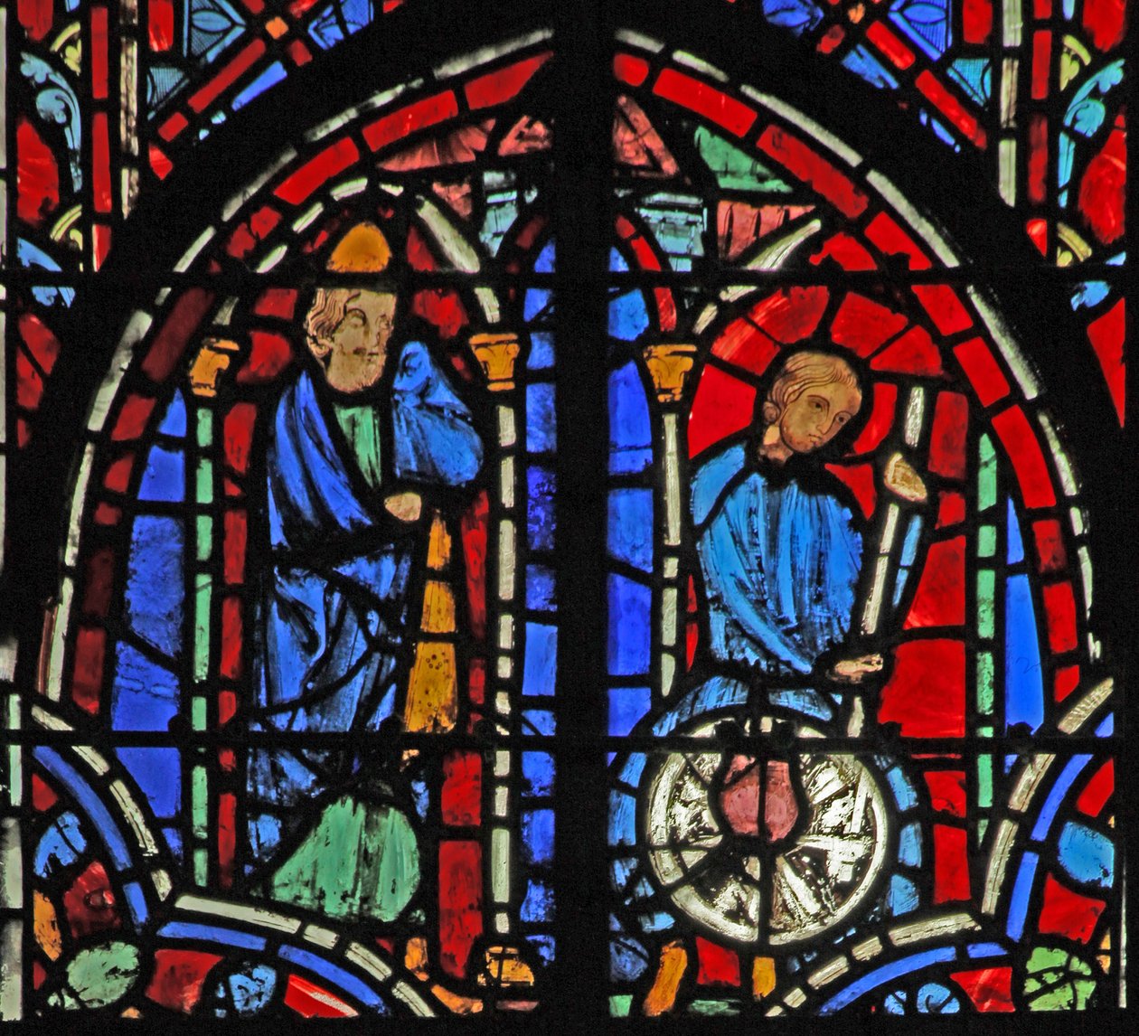 Okno w11 Jeremiáš s hrnčířem Jerem XVIII 2-6 od French School