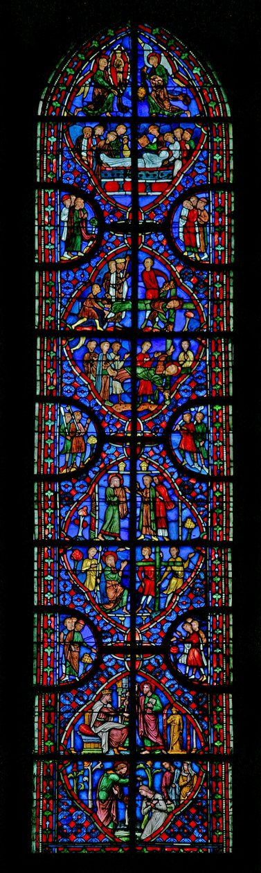 Okno w11 zobrazující mučednictví St Andrews od French School