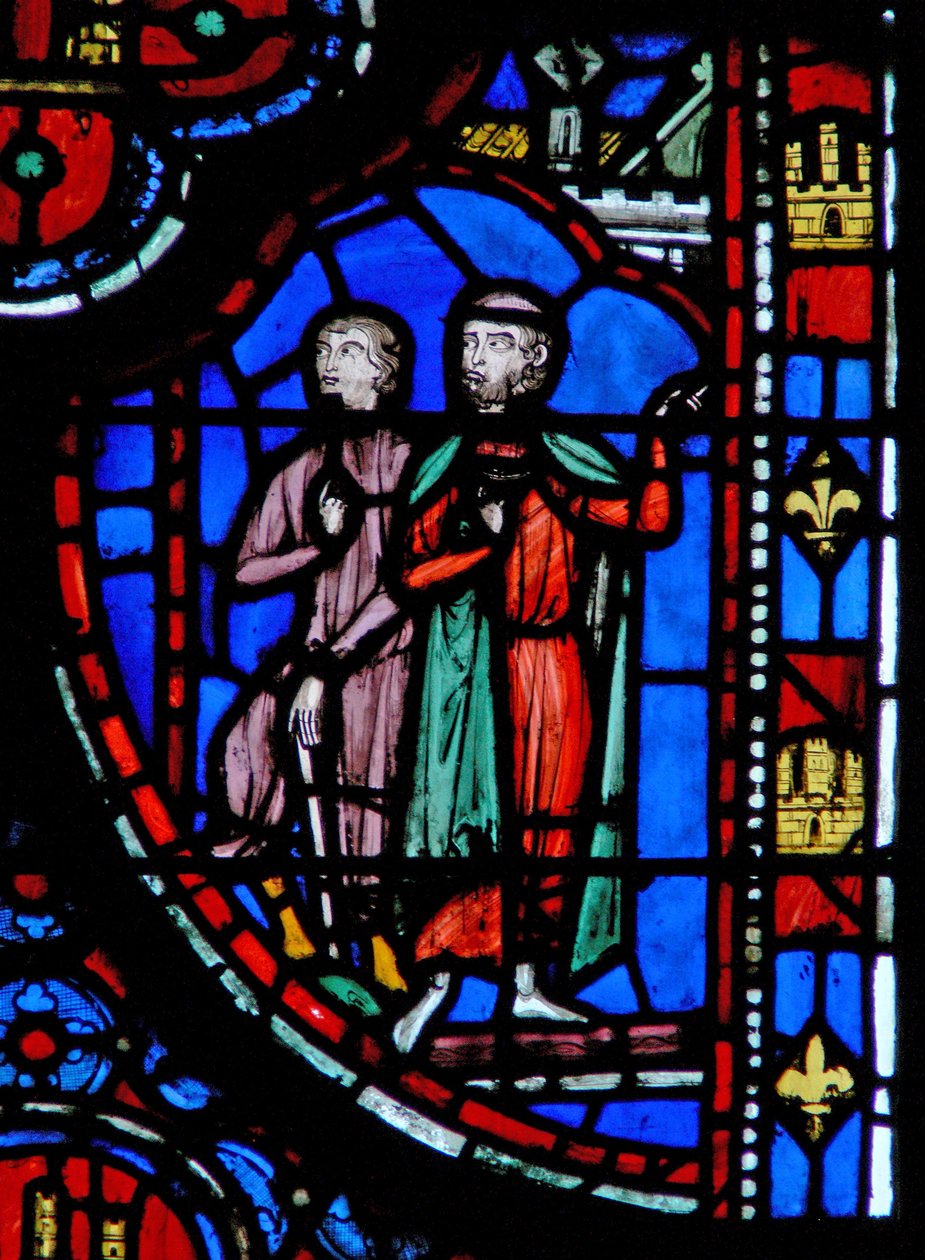 Okno w13 Mordecai u paláce Esth II 19 od French School