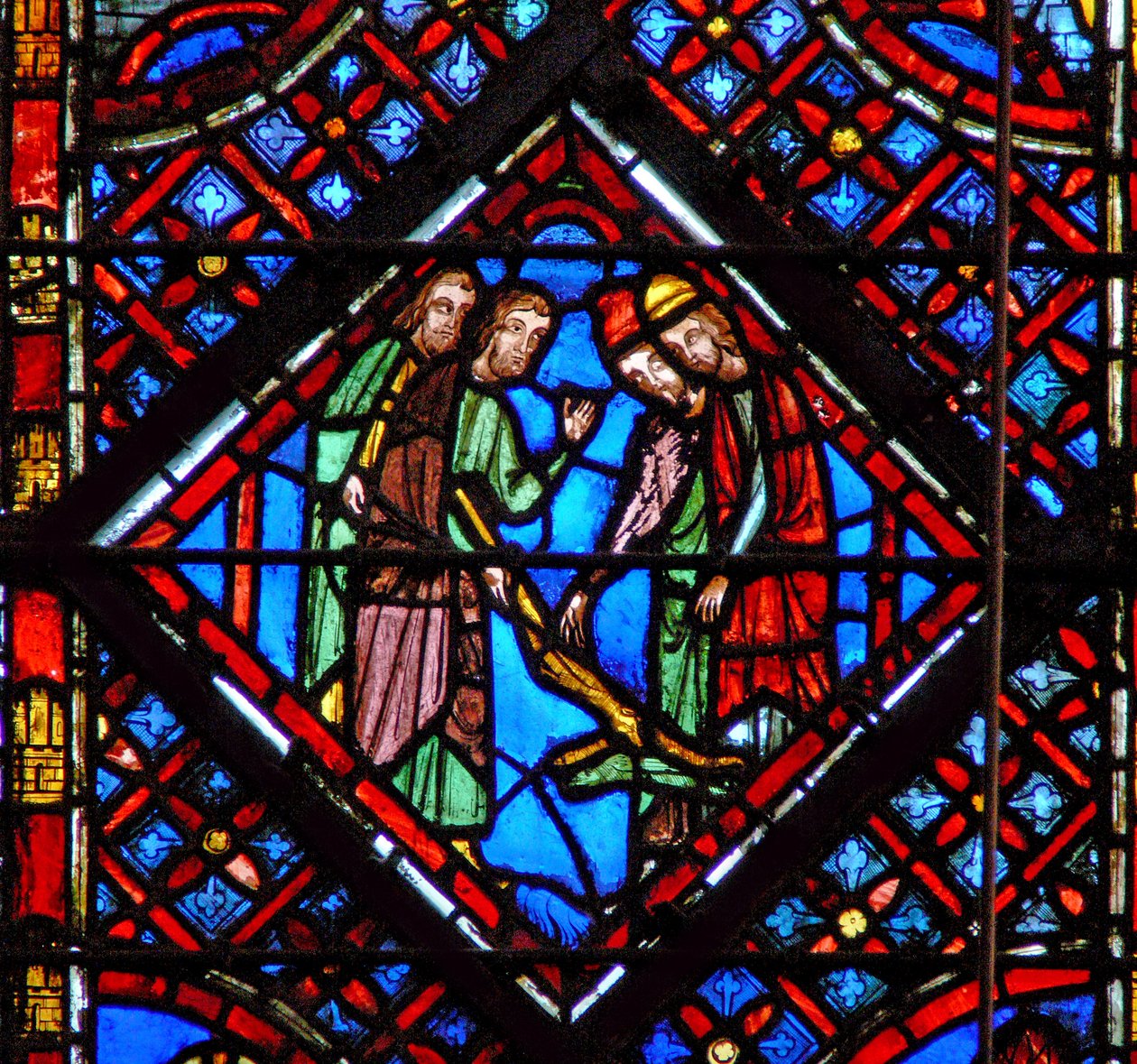 Window w2 Aaronsova tyč se stává hadem Ex VII 10-12 od French School