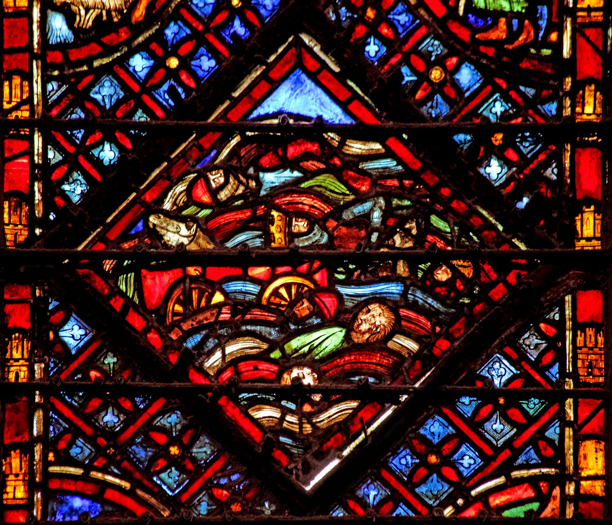 Window w2 Faraonova armáda se utopila v Rudém moři od French School