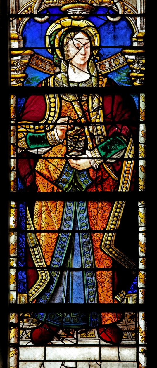 Okno w2 zobrazující svatou Máří Magdalenu od French School