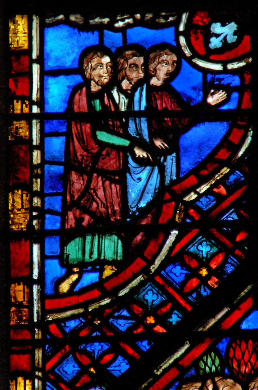 Okno w2 Izraelité u skály Horeb Ex XVII 35 od French School
