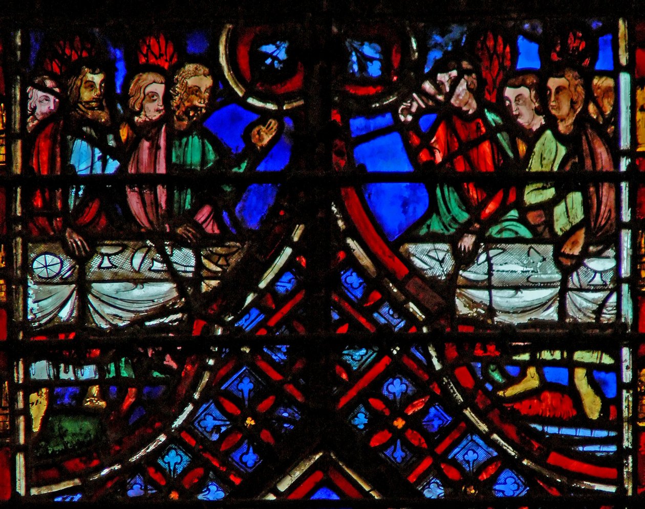Okno w2 jídlo Izraelitů Ex XVI 35 od French School