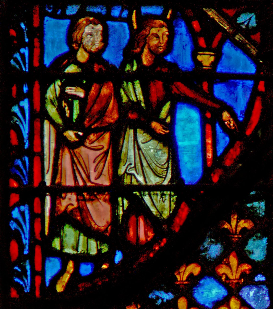 Window w3 Trest Miriam s leprou Numb XII? 10-15 od French School