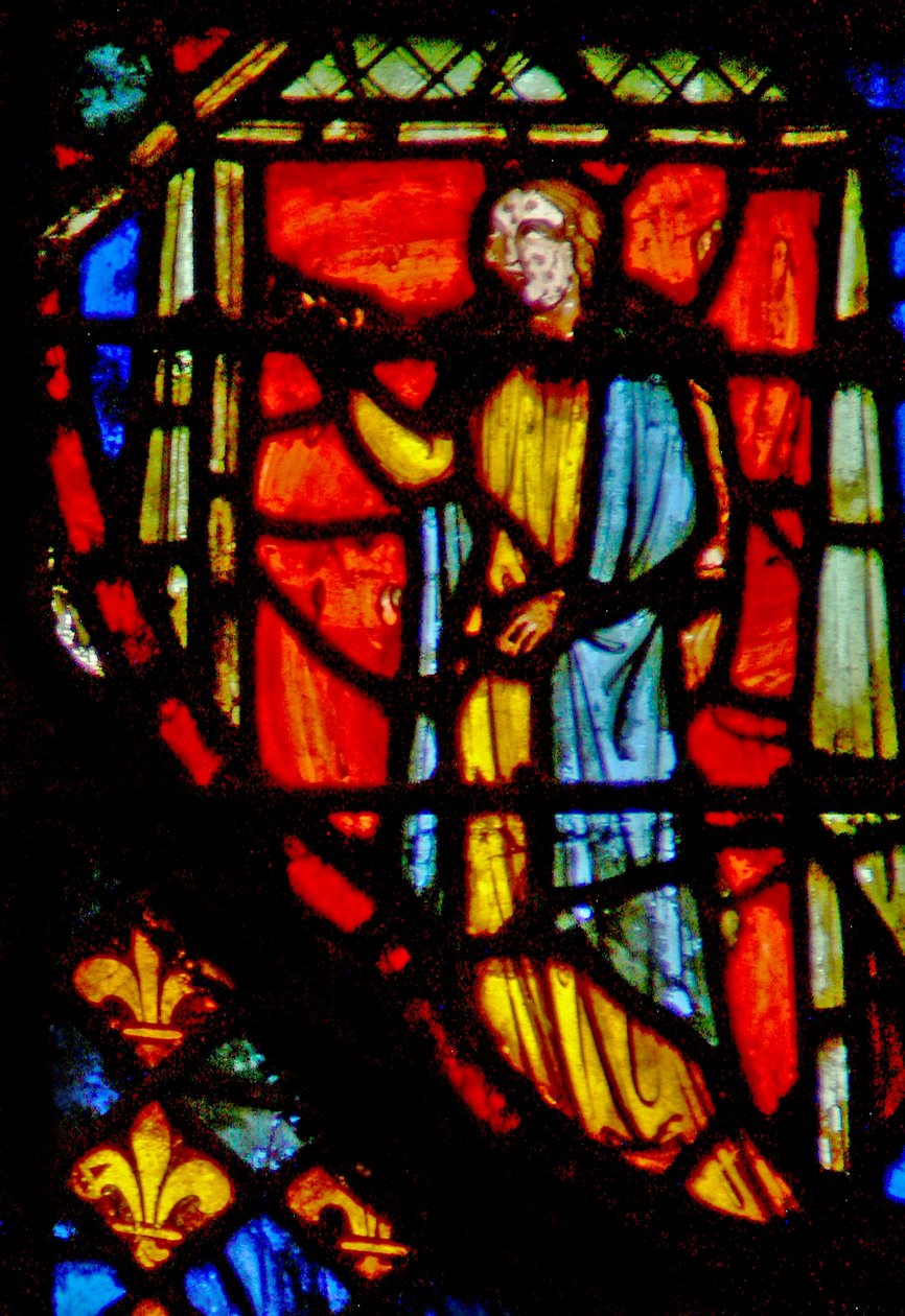 Window w3 Trest Miriam s leprou Numb XII? 10-15 od French School