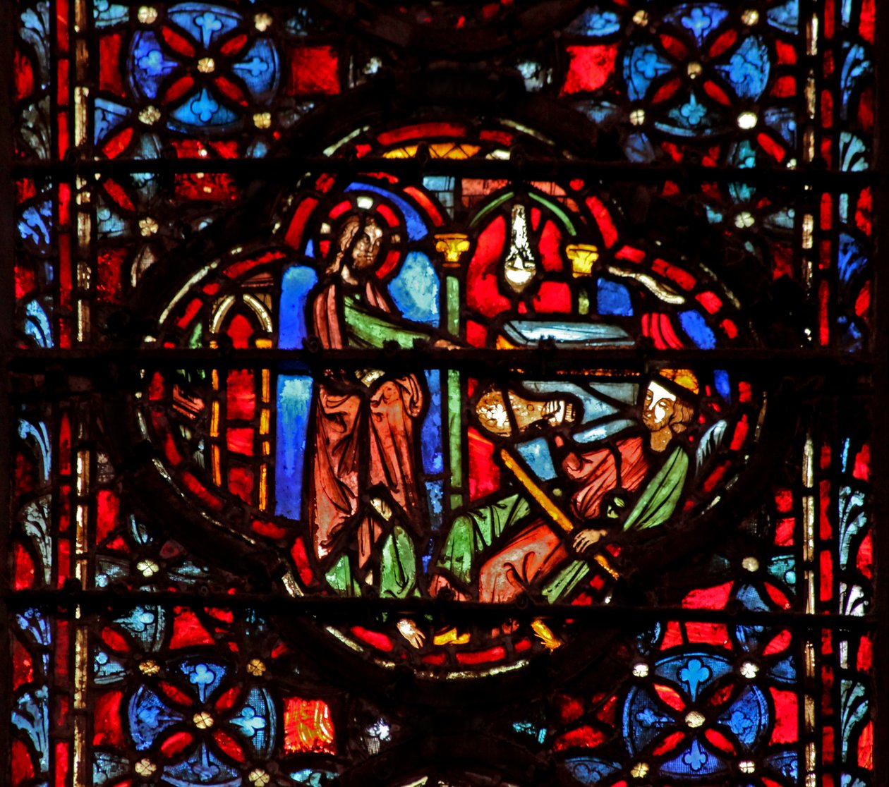 Window w4 Bůh shledá Achan vinným z drancování a udržování Joshe VII 18 od French School