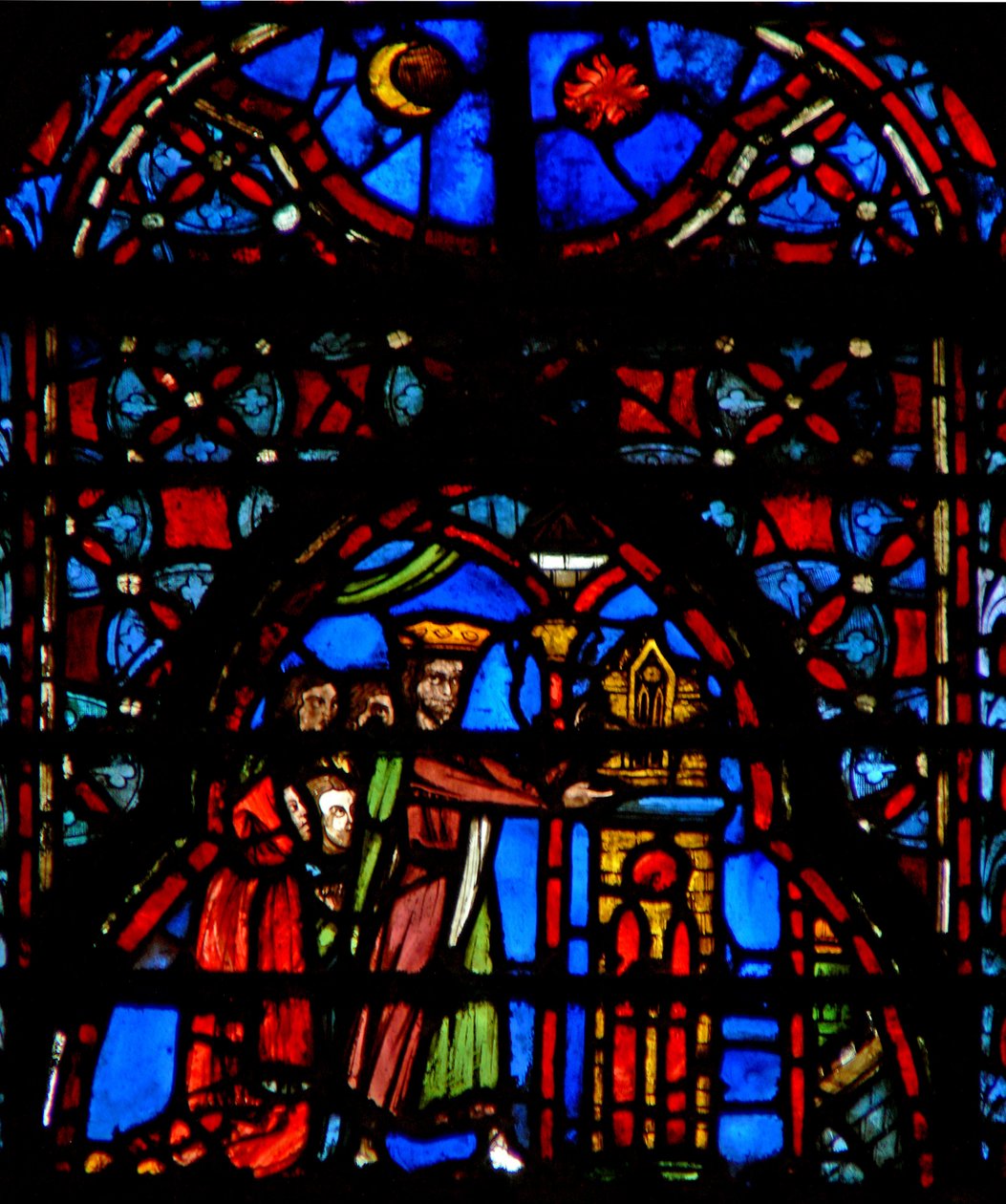 Okno w4 Tabernacle v Shiloh Josh XVIII 1 od French School