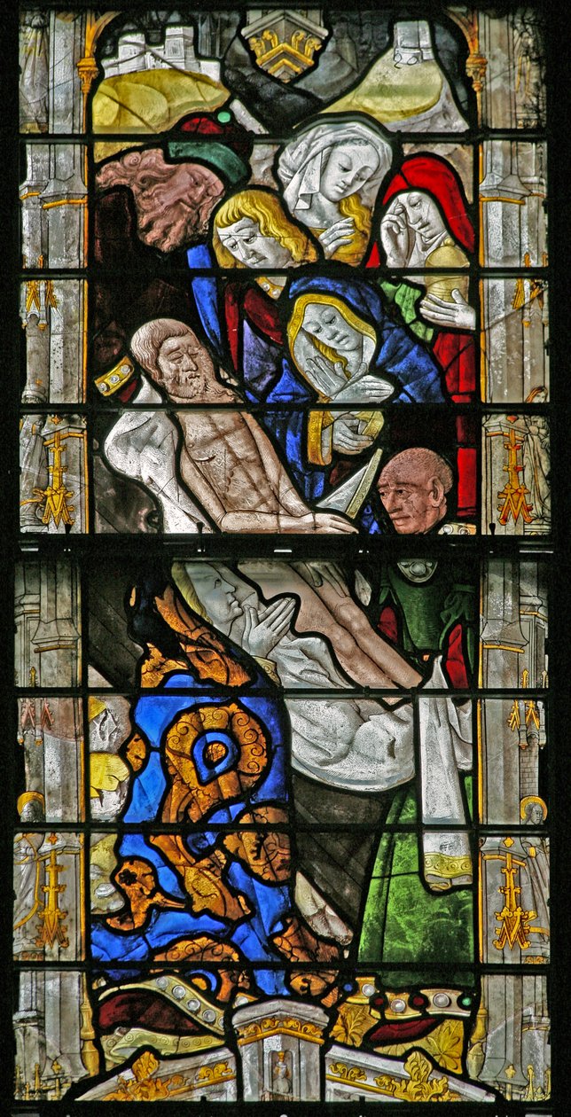 Okno w6 zobrazující Entombment od French School