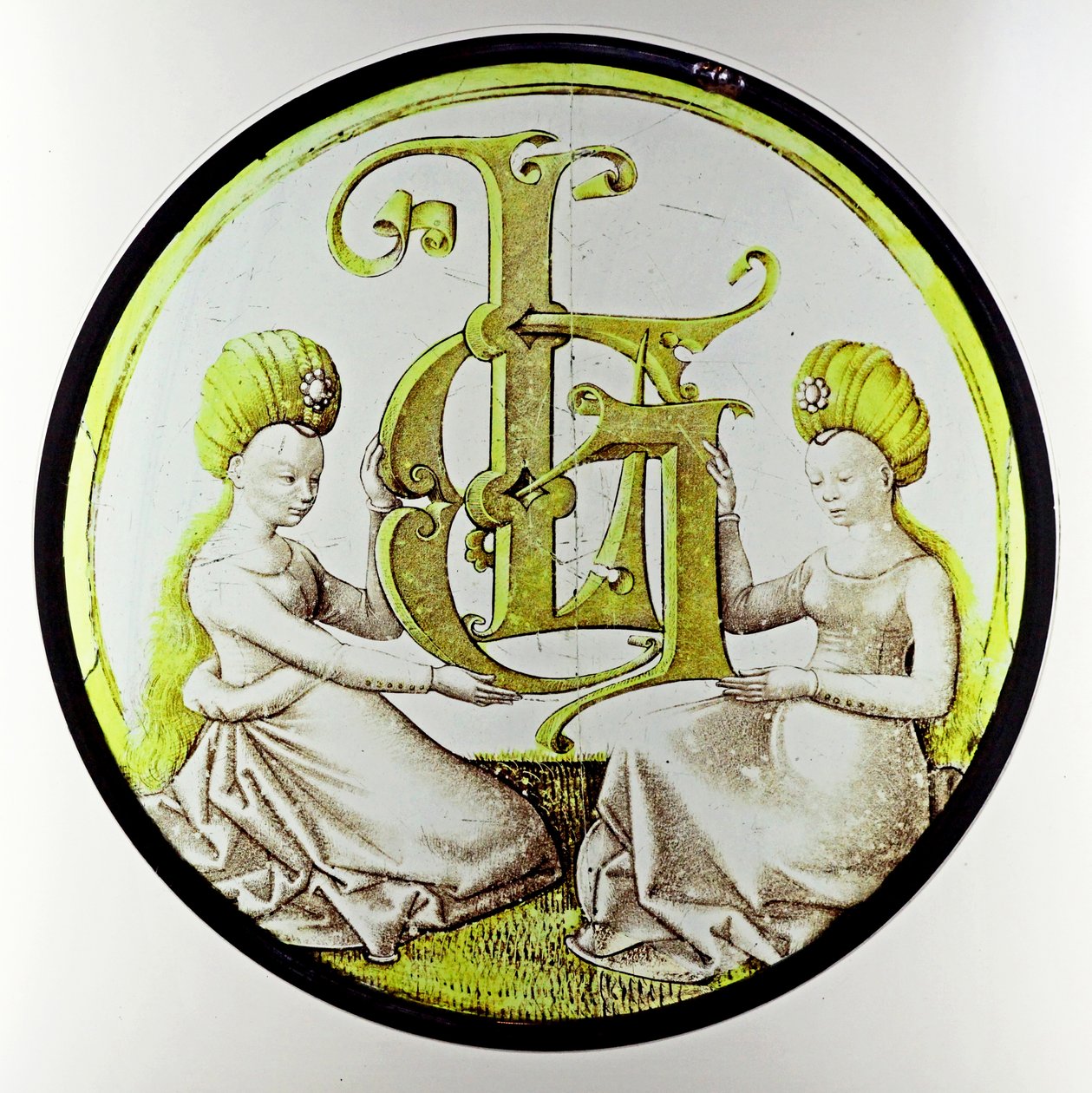 Okno w80 zobrazující Monogram Laurenta Gyrarda od French School