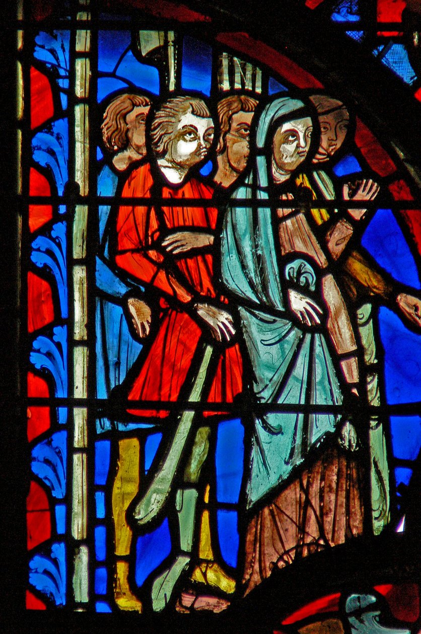 Přihlížející z okna w8 na Via Crucis od French School
