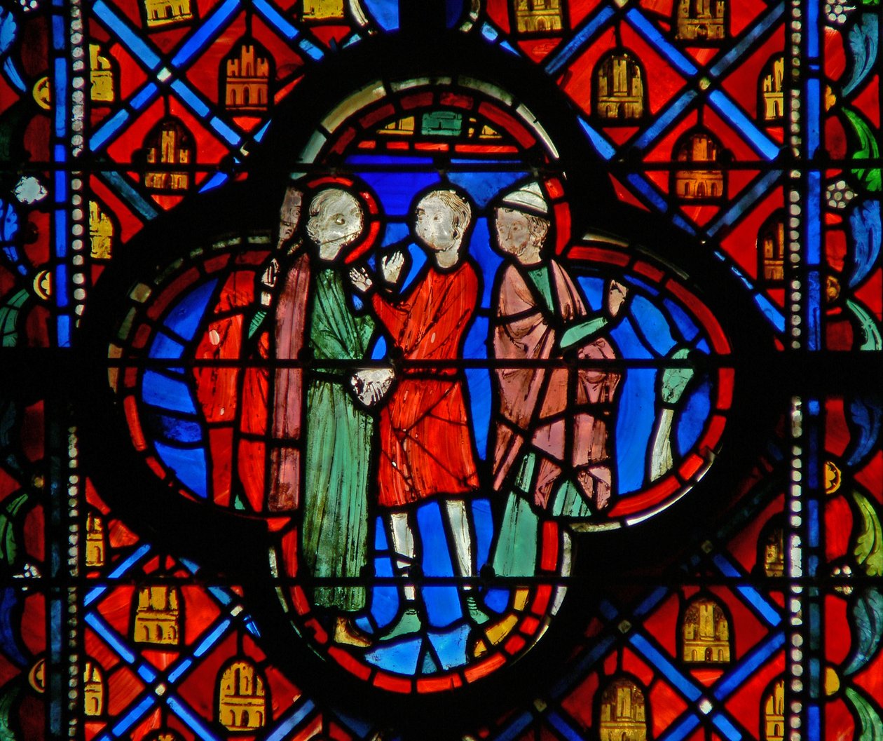 Window w9R Darius nařídí Danielovi zatčení. Dan VI 15 od French School