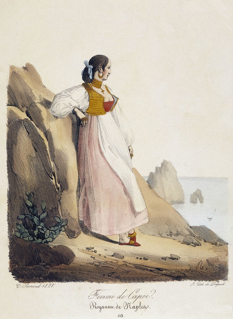 Žena z Capri - Neapolské království od French School