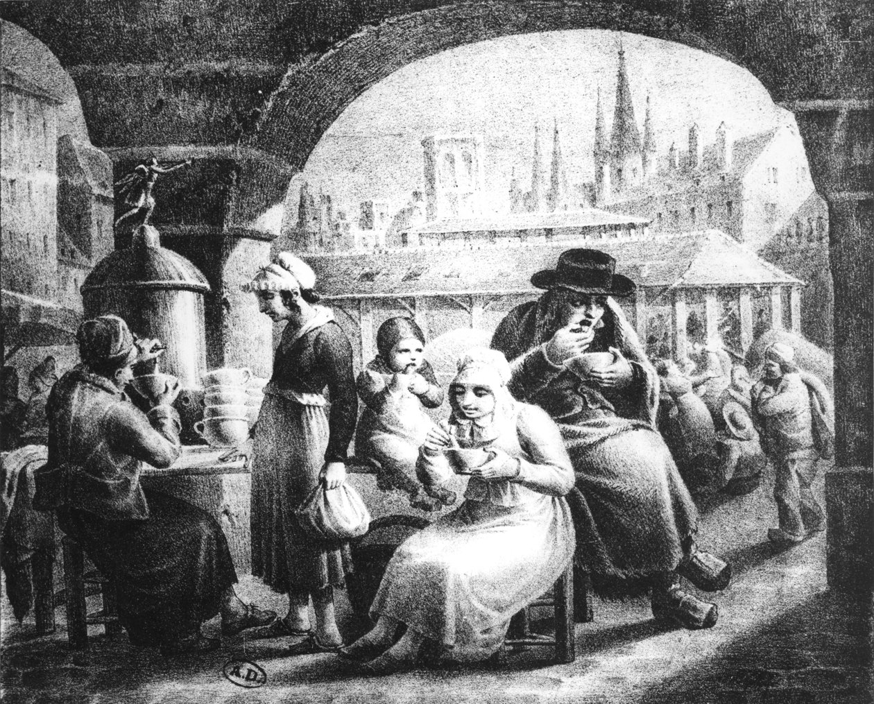 Žena prodávající kávu, c. 1820 od French School