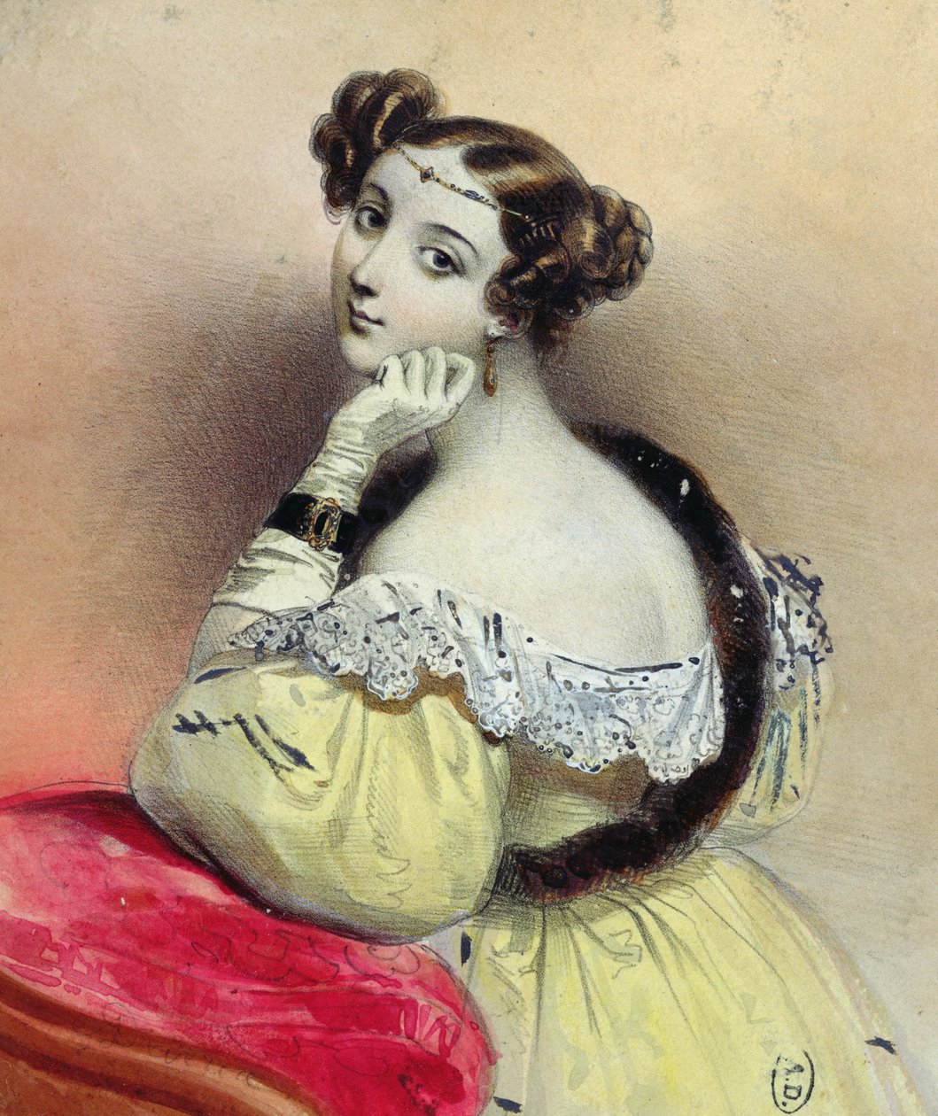 Žena s diadémem, kolem roku 1835 od French School