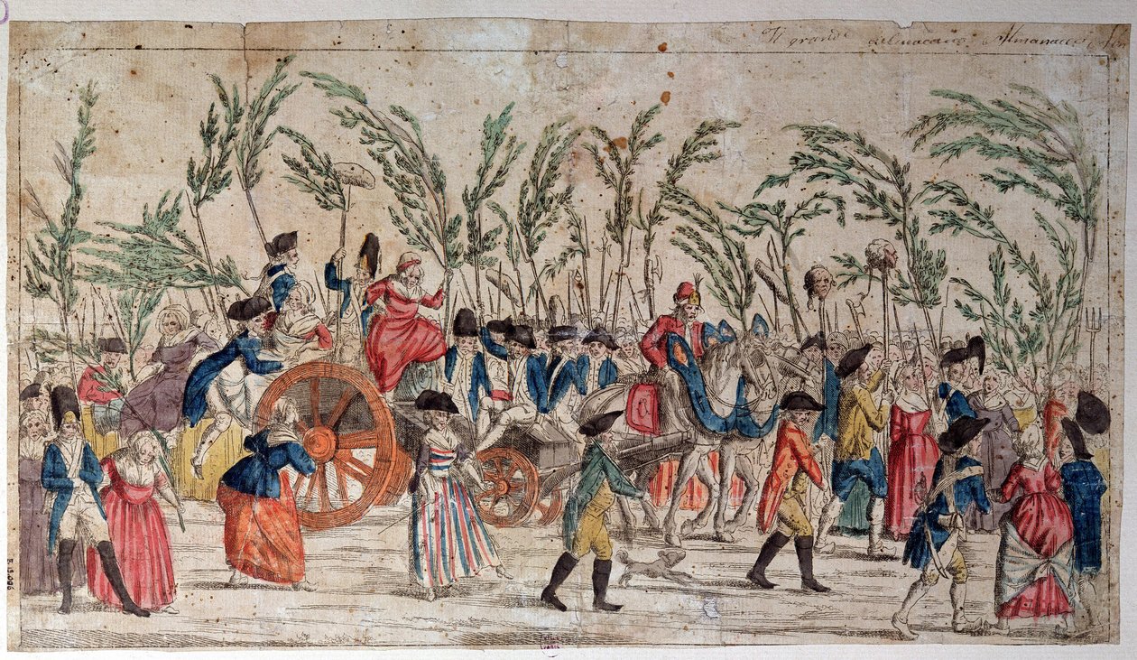 Pochod žen ve Versailles 5. října od French School