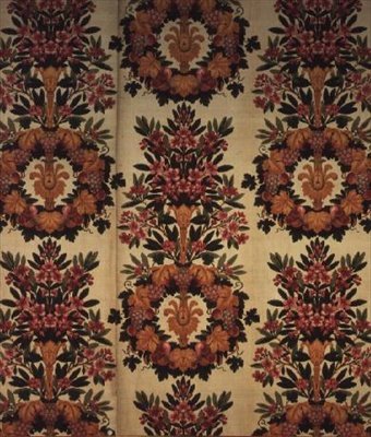 Věnce z květin a vavřínové větve, Atelier de Lyon, Maison Grand Freres, 1811 (vyšívaný samet) od French School