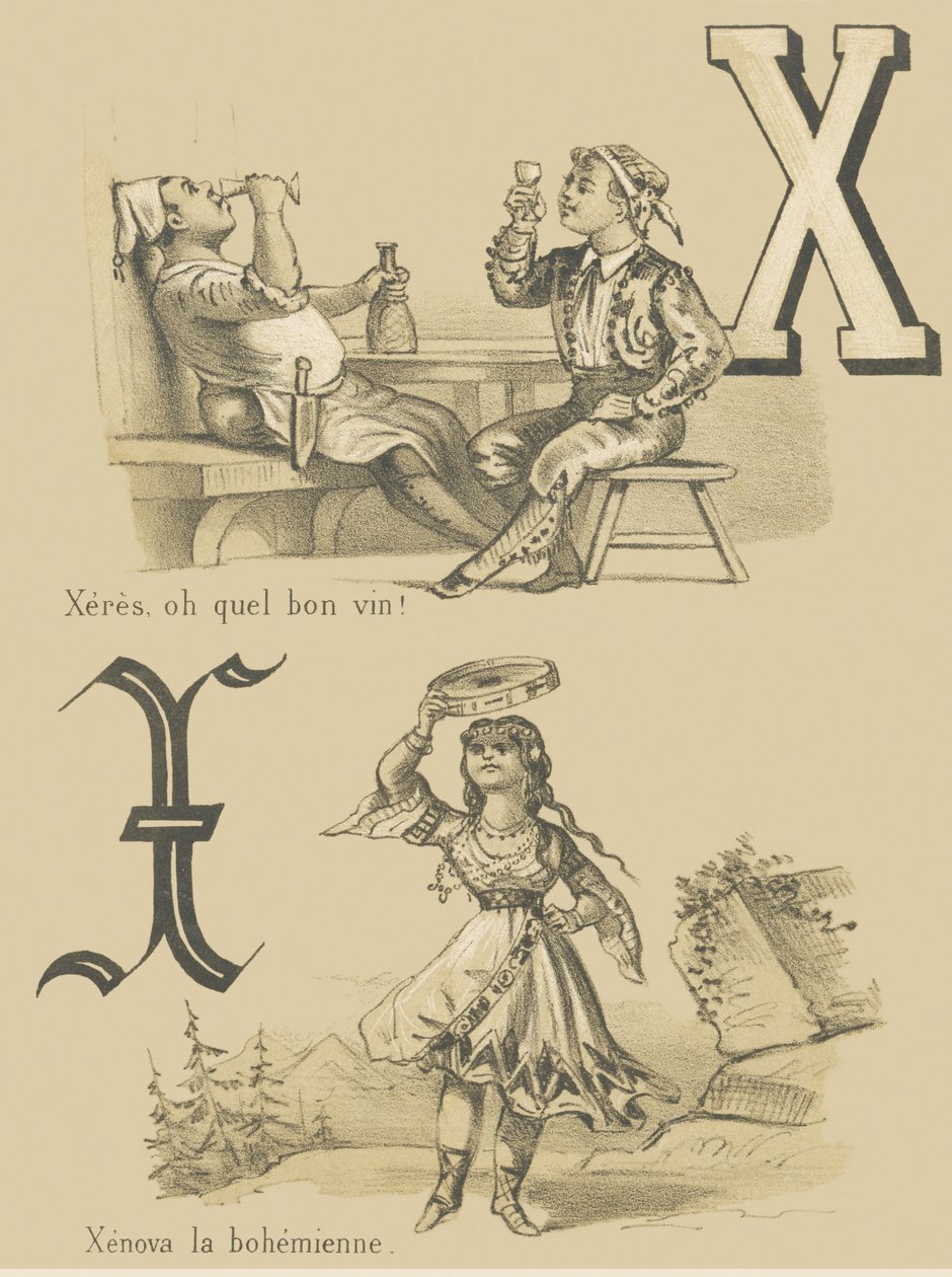 X: Xeres, jaké dobré víno! /Xenova the Bohemian od French School