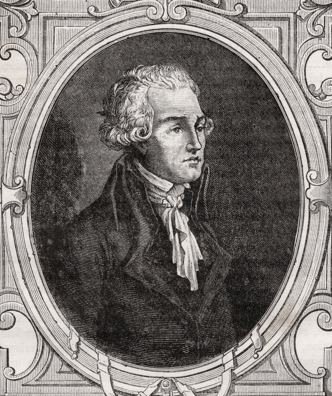 Mladý Robespierre z „Histoire de la Revolution Francaise“ od Louise Blanca (1811-82) od French School