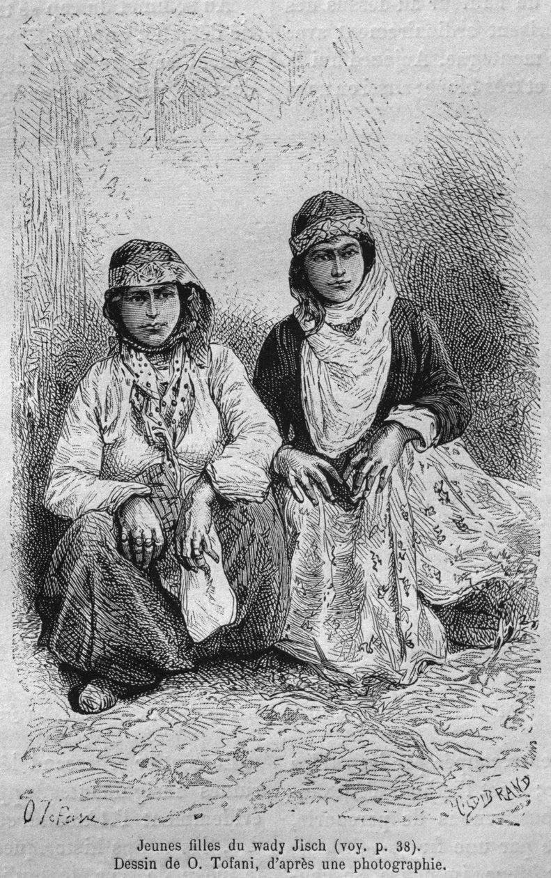 Mladé dívky, dnes ze Sýrie. Cestuje po Fénicii, Libanonu a Judeji. 1875-1880 Louis Charles Emile Lortet, 1884 od French School