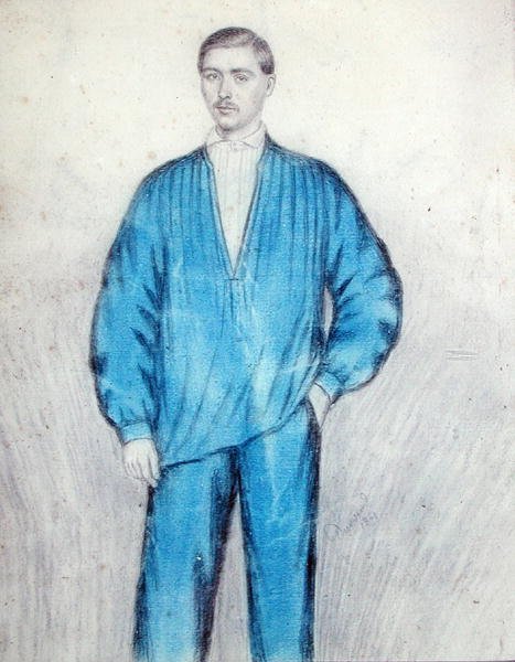 Mladý dělník v montérkách od French School