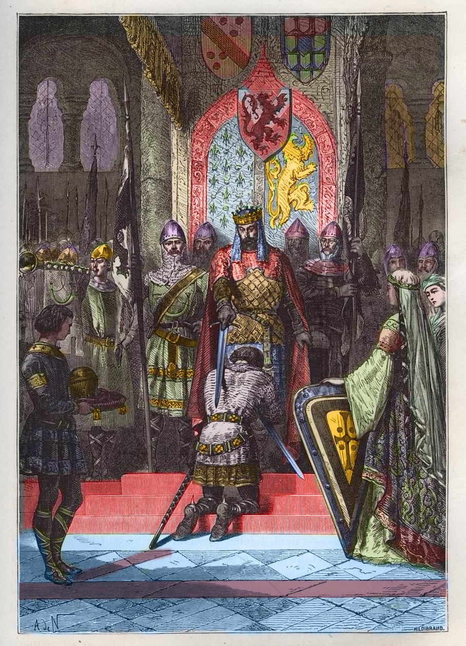 rytířství - The Accolade - La Chevalerie - Hebkost rytíře - L