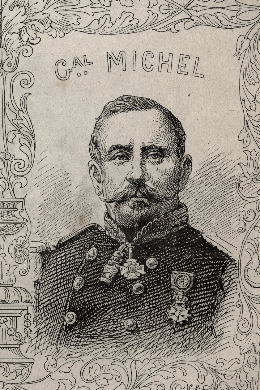 portrét francouzského generála Victora Constanta Michela od French School