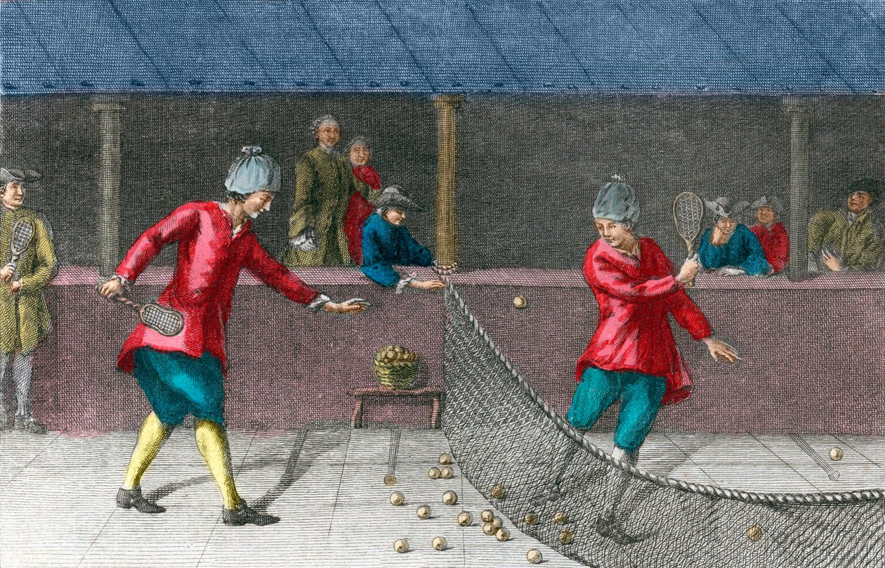short palm gold skutečný tenis - Pohled na palmovou hru v 18. století od French School