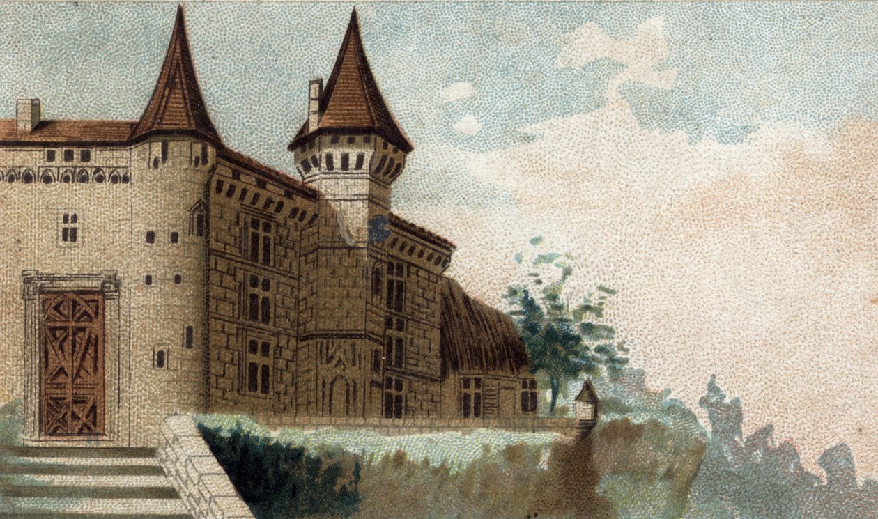 pohled na Chateau de la Roche Lambert. od French School