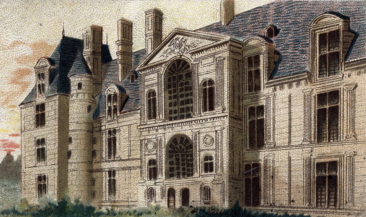 pohled na hrad Egouen (Seine a Oise) od French School
