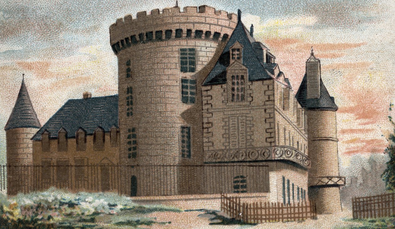 pohled na hrad Rambouillet (Seine a Oise). od French School