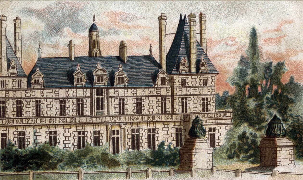 pohled na hrad Rosny (Seine a Oise). od French School